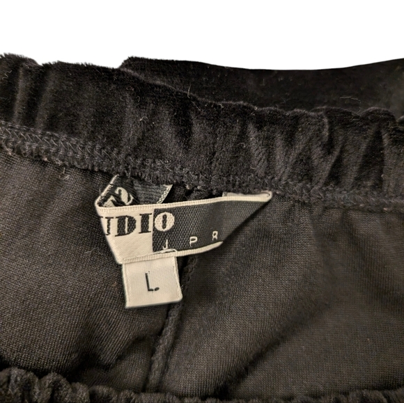 VELVETY Black Stretch Vintage Leggings Pants Medium Large - Picture 5 of 10